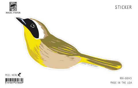 RBI-145 Sticker: Common Yellowthroat