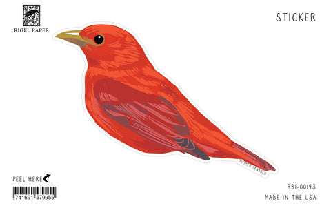 RBI-193 Sticker: Summer Tanager