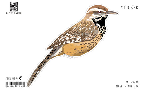 RBI-56 Sticker: Cactus Wren