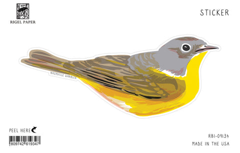 RBI-9134 Sticker: Nashville Warbler