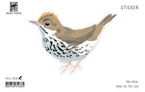 RBI-9161 Sticker: Ovenbird