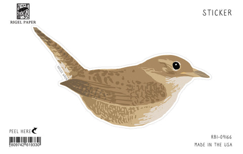 RBI-9166 Sticker: House Wren