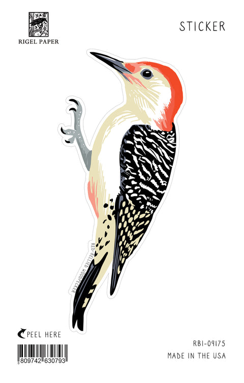 RBI-9175 Sticker: Red-Bellied Woodpecker