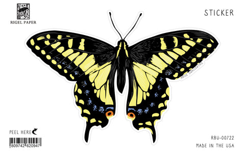 RBU-722 Sticker: Anise Swallowtail Butterfly