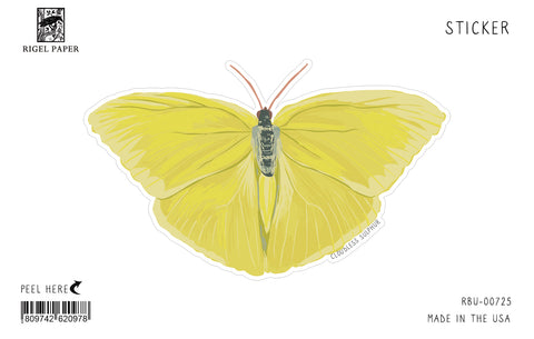 RBU-725 Sticker: Cloudless Sulphur Butterfly