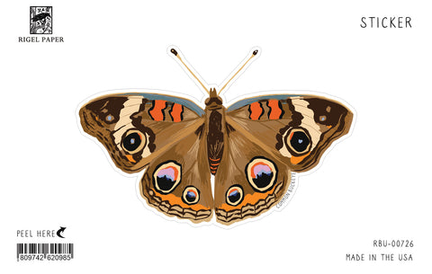 RBU-726 Sticker: Common Buckeye Butterfly