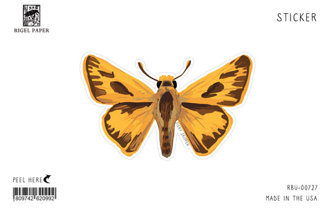 RBU-727 Sticker: Fiery Skipper Butterfly