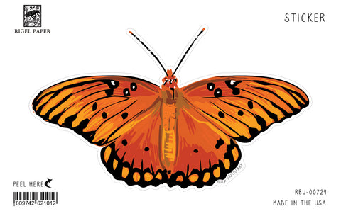 RBU-729 Gulf Fritillary Butterfly