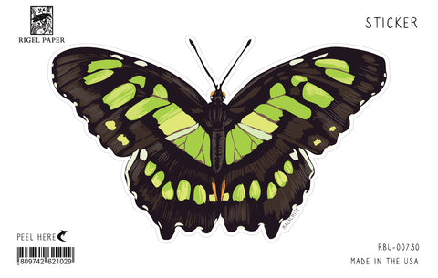 RBU-730 Sticker: Malachite Butterfly