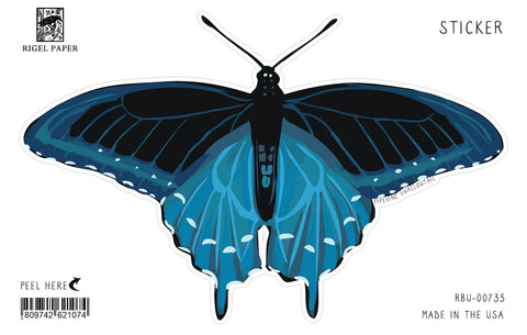 RBU-735 Pipevine Swallowtail Butterfly