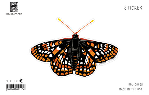 RBU-738 Variable Checkerspot Butterfly