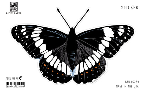 RBU-739 Sticker: Weidemeyer's Admiral Butterfly