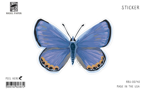 RBU-740 Sticker: Acmon Blue Butterfly