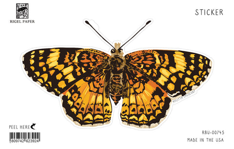 RBU-745 Sticker: Long-Tailed Skipper Butterfly