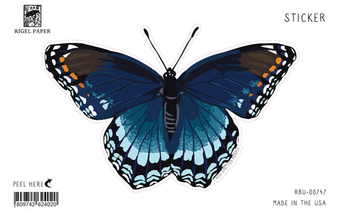 RBU-747 Sticker: Red-Spotted Purple Butterfly
