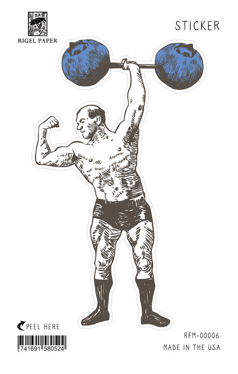 RFM-06 Sticker: Blueberry Strongman