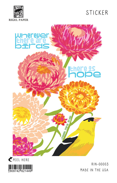 RIN-03 Birds and Hope Inspirational Quote