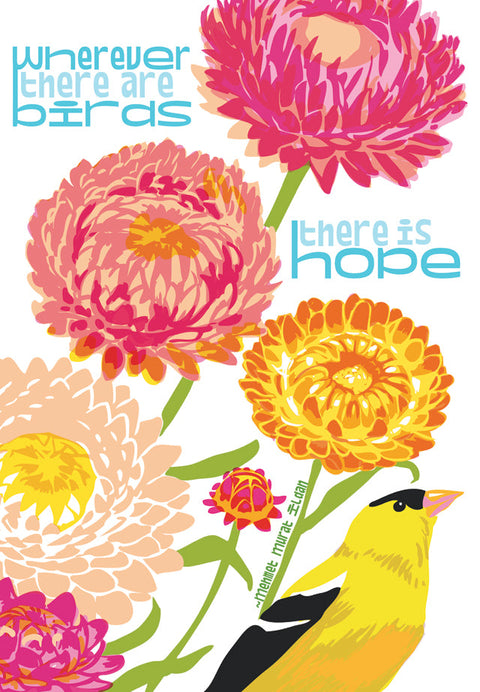 RIN-03 Birds and Hope Inspirational Quote