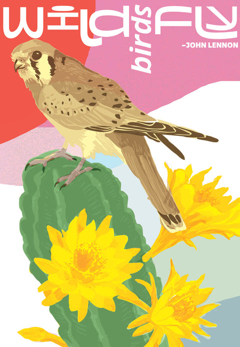 RIN-06 Wild Birds Fly Inspirational Quote