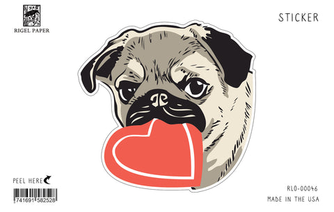 RLO-46 Pug with Heart