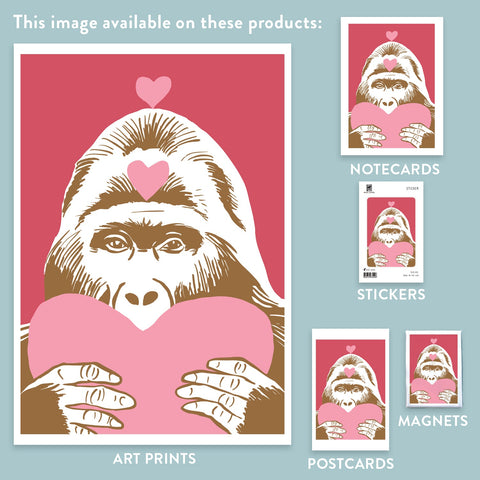 RLO-228 Gorilla with Hearts