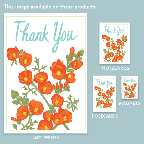 RTY-230 Thank You Globe Mallow