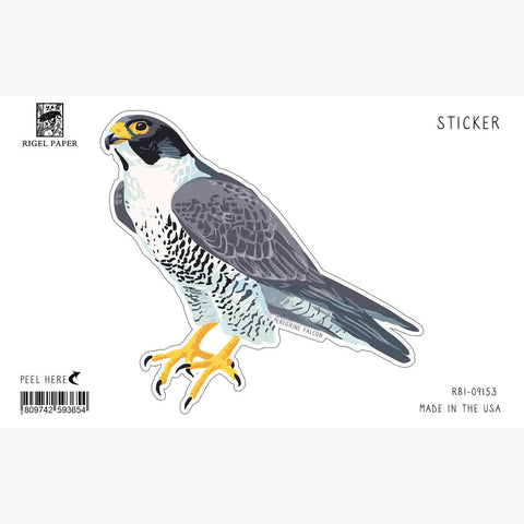 RBI-9153 Peregrine Falcon and California Poppies