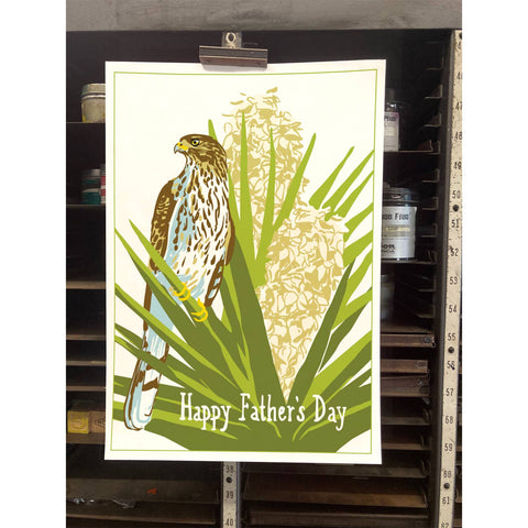 RFD-147 Cooper‰۪s Hawk & Yucca - Happy Father's Day