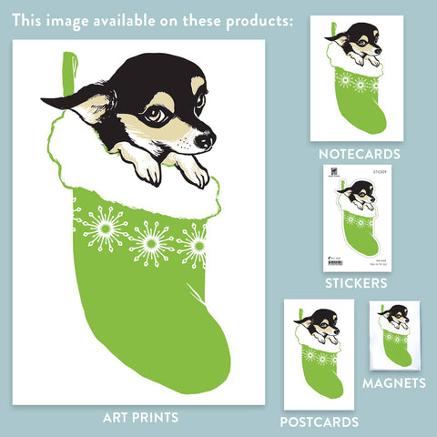 RHO-9018 Chihuahua with Stocking