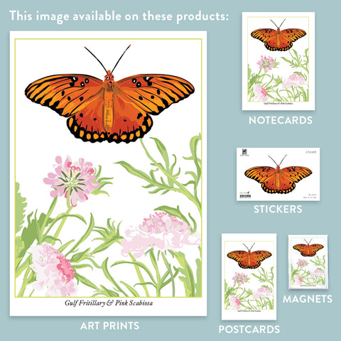 RBU-729 Gulf Fritillary Butterfly