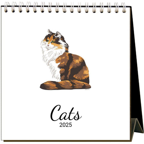 2025 Cats  Desk Calendar - 6 QTY