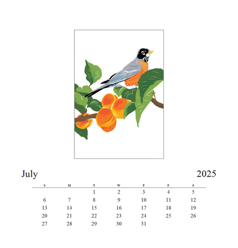 2025 Western Birds Desk Calendar - 6 QTY