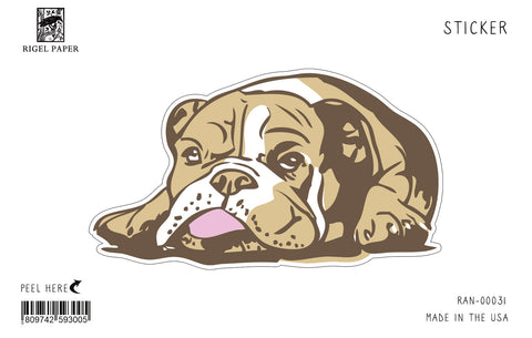 RAN-31 Sticker: Bulldog, Brown