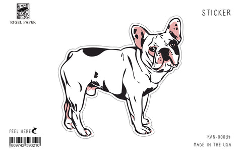 RAN-34 Sticker: French Bulldog