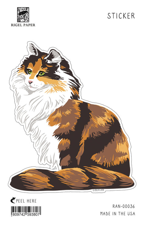 RAN-36 Sticker: Siberian Cat