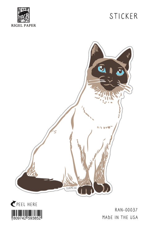 RAN-37 Sticker: Siamese Cat
