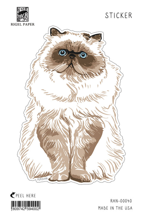 RAN-40 Sticker: Persian Cat