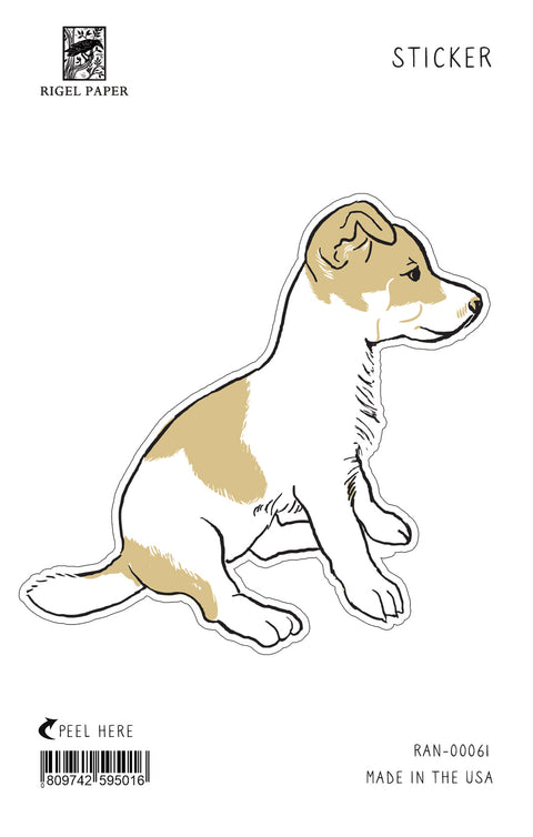 RAN-61 Sticker: Jack Russell Puppy