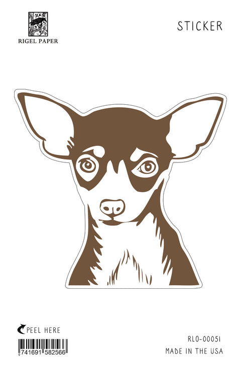 RLO-51 Sticker: Chihuahua with Heart